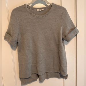 Madewell Split Hem Roll Sleeve Sweater
